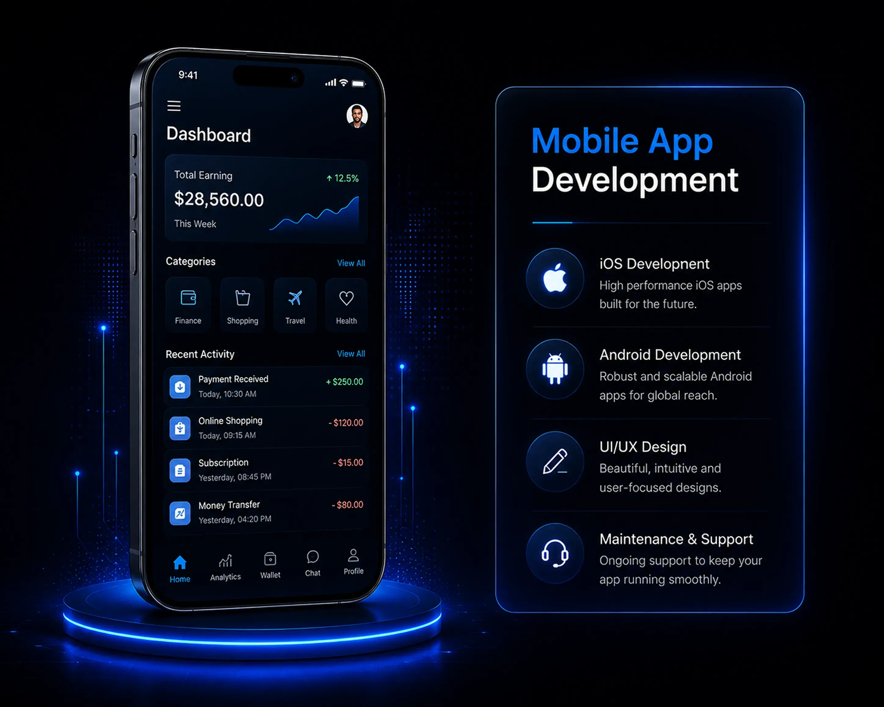Mobile app project preview